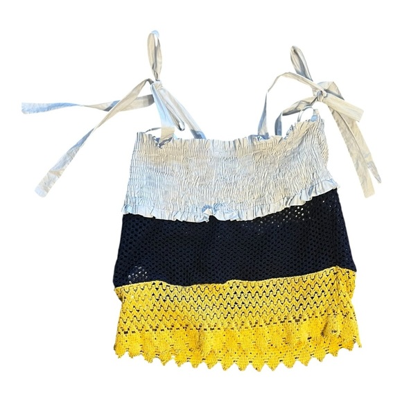 Zara Trafaluc Collection Crochet Crop Top – Size Medium - Picture 2 of 3